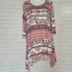 Women's High Low Floral Dress Medium
